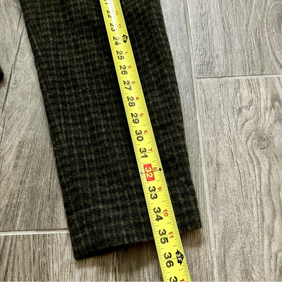 VINCE Women’s Check Plaid Easy Pull On Straight Leg Pants, Wool Cashmere - S/P - Picture 11 of 13